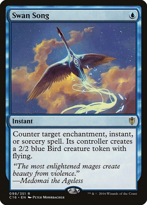 Swan Song Card Front