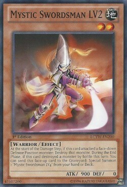 Mystic Swordsman LV2 Card Front