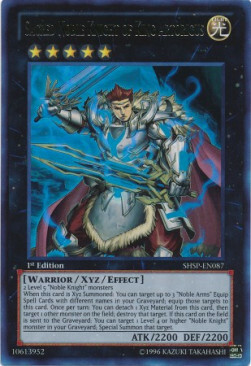 Sacred Noble Knight of King Artorigus Card Front