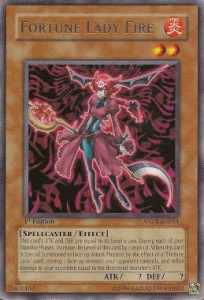 Fortune Lady Fire Card Front