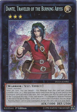 Dante, Traveler of the Burning Abyss Card Front