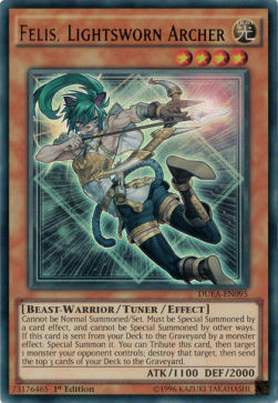 Felis, Lightsworn Archer Card Front