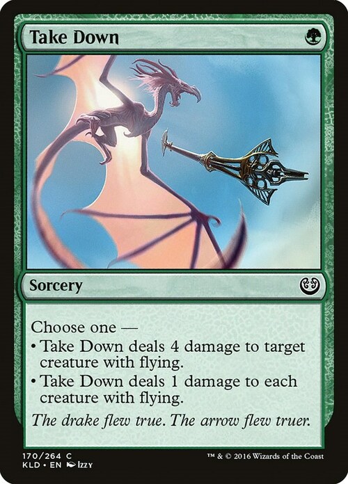 Take Down Card Front