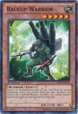 Backup Warrior Card Front