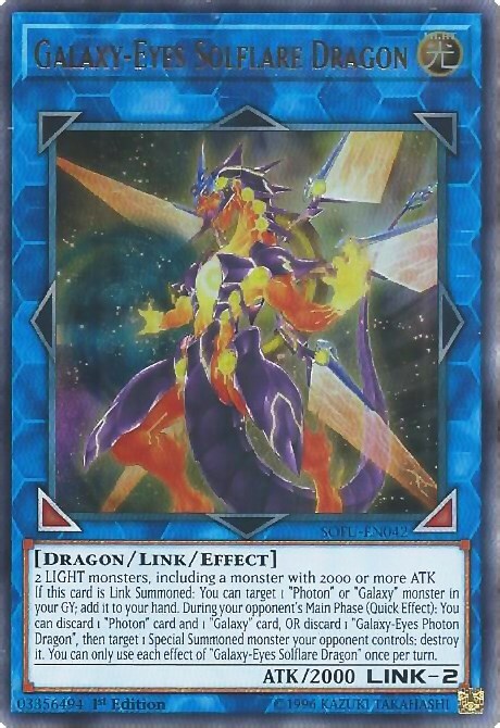 Galaxy-Eyes Solflare Dragon Card Front