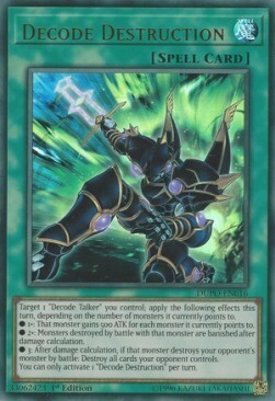 Decode Destruction Card Front