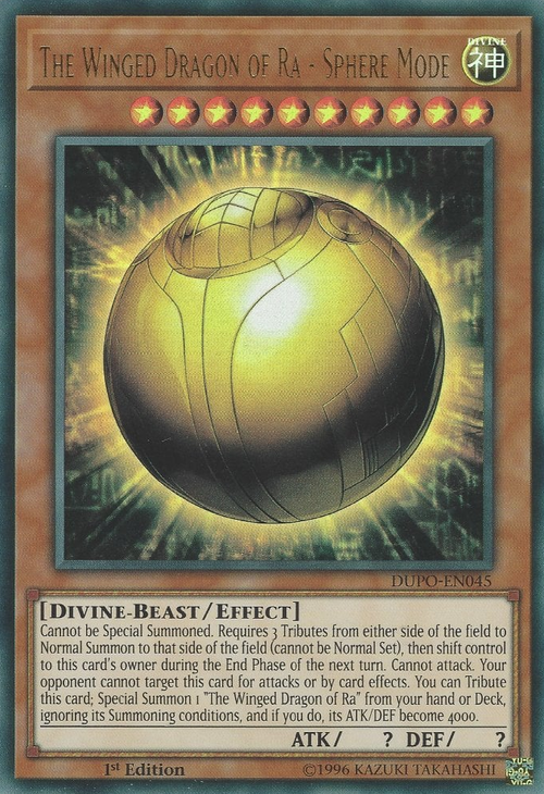 The Winged Dragon of Ra - Sphere Mode Card Front