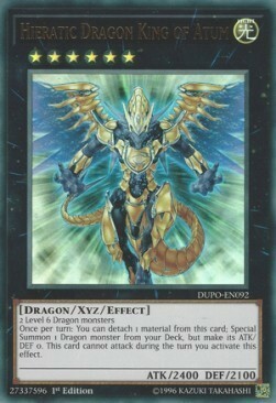 Hieratic Dragon King of Atum Card Front