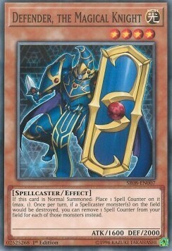 Defender, the Magical Knight Card Front