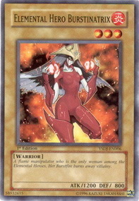 Elemental HERO Burstinatrix Card Front