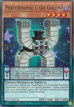 Performapal U Go Golem Card Front