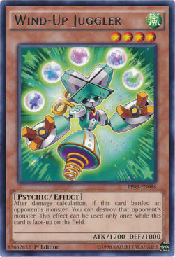 Wind-Up Juggler Card Front