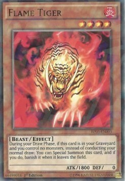 Flame Tiger Card Front