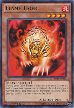 Flame Tiger Card Front