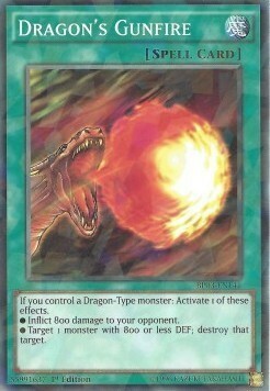 Dragon's Gunfire Card Front