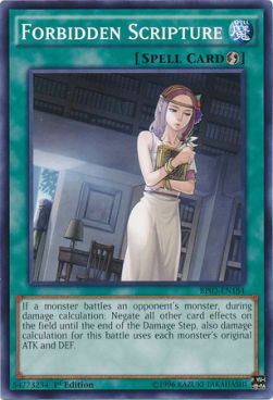 Forbidden Scripture Card Front