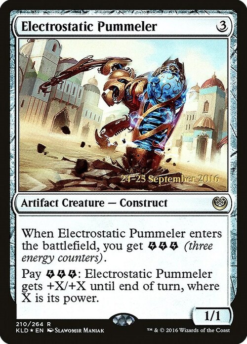 Electrostatic Pummeler Card Front