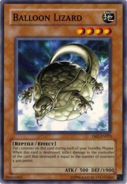 Balloon Lizard Card Front