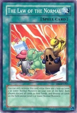 The Law of the Normal Card Front