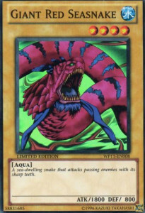 Giant Red Seasnake Card Front