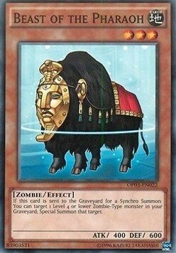 Beast of the Pharaoh Card Front