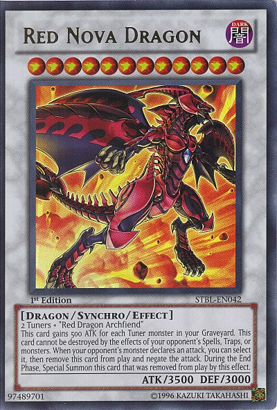 Red Nova Dragon Card Front