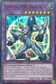 Elemental HERO Brave Neos Card Front