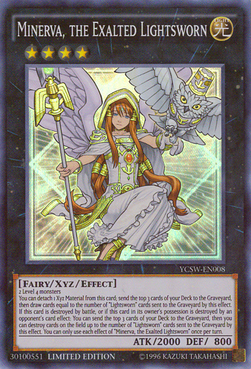 Minerva, the Exalted Lightsworn Card Front