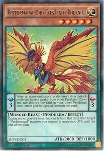 Performapal Odd-Eyes Light Phoenix Card Front