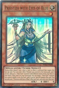 Priestess with Eyes of Blue Card Front