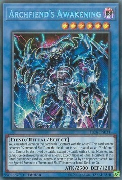 Archfiend's Awakening Card Front