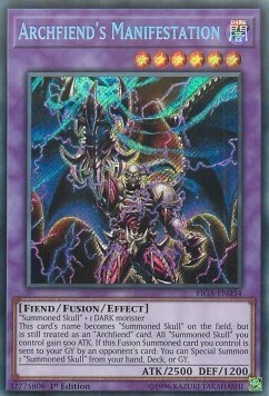 Archfiend's Manifestation Card Front