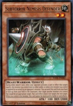 Subterror Nemesis Defender Card Front