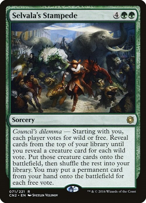 Selvala's Stampede Card Front