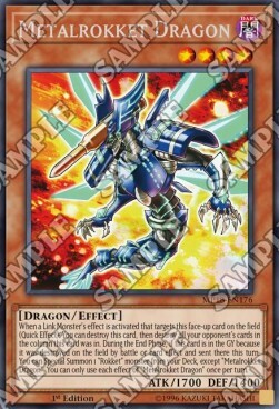 Metalrokket Dragon Card Front