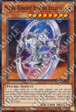 Mekk-Knight Indigo Eclipse Card Front