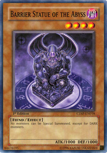 Barrier Statue of the Abyss Card Front