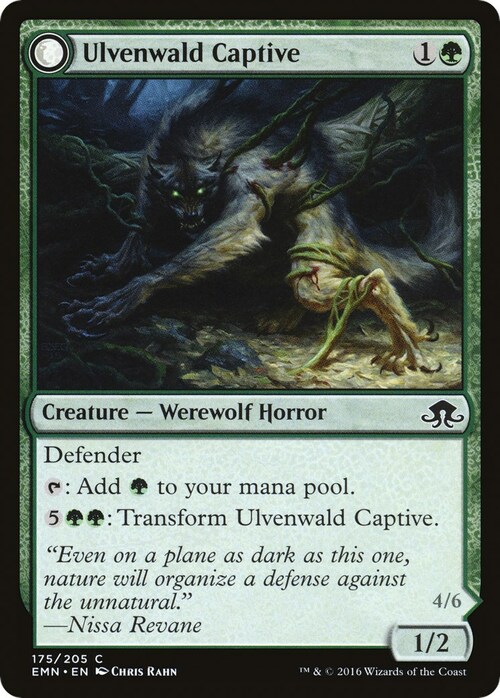 Ulvenwald Captive // Ulvenwald Abomination Card Front