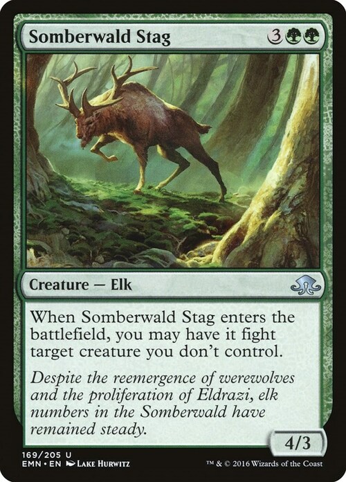 Somberwald Stag Card Front