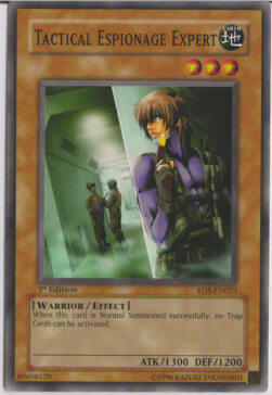 Tactical Espionage Expert Card Front