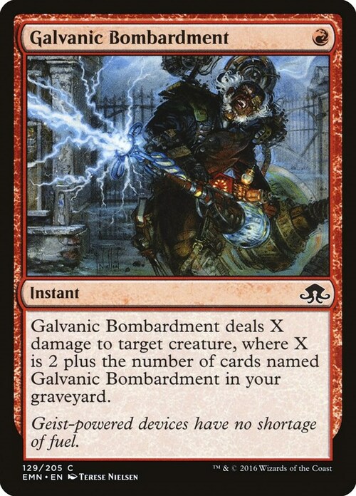 Galvanic Bombardment Card Front