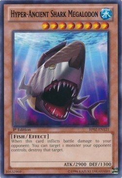 Hyper-Ancient Shark Megalodon Card Front