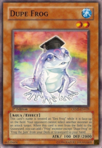 Dupe Frog Card Front