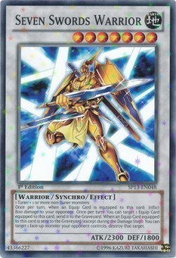 Seven Swords Warrior Card Front