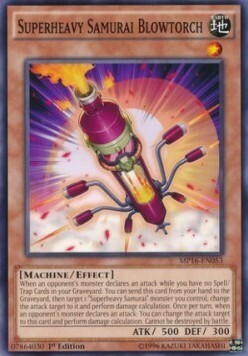 Superheavy Samurai Blowtorch Card Front