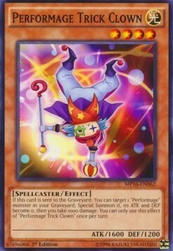 Performage Trick Clown Card Front