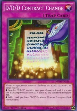 D/D/D Contract Change Card Front