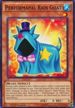 Performapal Rain Goat Card Front