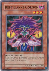 Reptilianne Gorgon Card Front