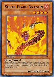 Solar Flare Dragon Card Front